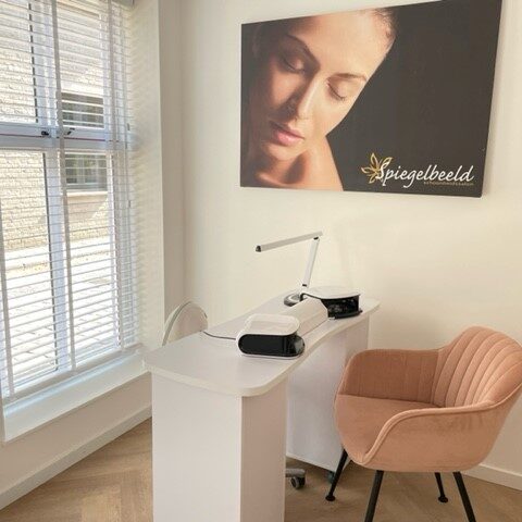 Salon nagels Spiegelbeeld